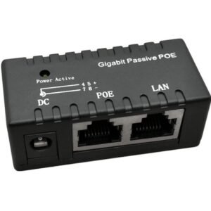 Single Port Power Over Ethernet Gigabit PoE Injector 24V 48V 12V DC12-52v