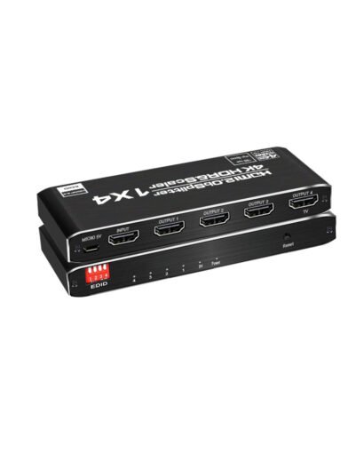 HDMI Splitter 4K 1 in 4 Out for TV, Laptops, Monitors with 4 way Audio