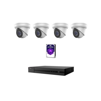 Hi Look 4 Channel x 6MP POE IP Camera kit with 2 year warranty