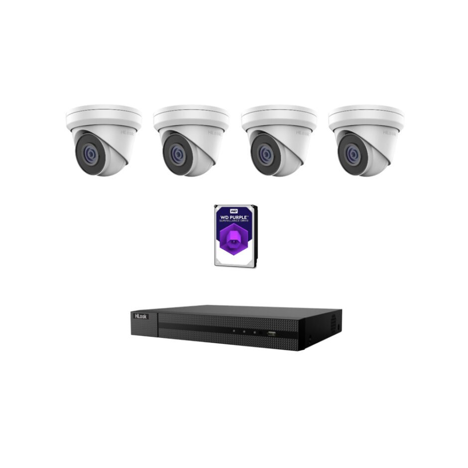 HiLook 4channel PoE IP Camera kit with 2 year warranty