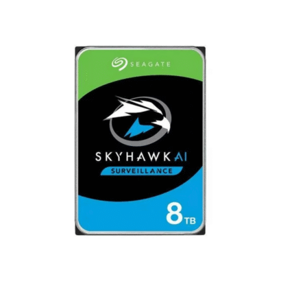 Seagate Skyhawk ST8000VE001-SUP- 8TB 3.5″ AI SATA Internal Hard drive – Designed for Surveillance – 6Gb/s – 256MB Buffer