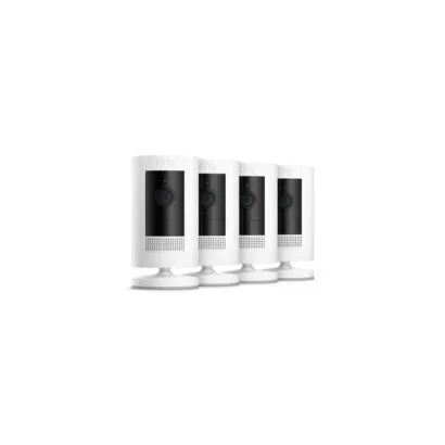 Ring Stick Up Cam Battery (3rd Gen) - White 4 Pack